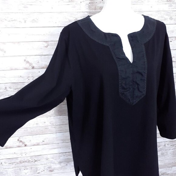 Ralph Lauren Womens Top 3X Black 490A - Picture 2 of 6